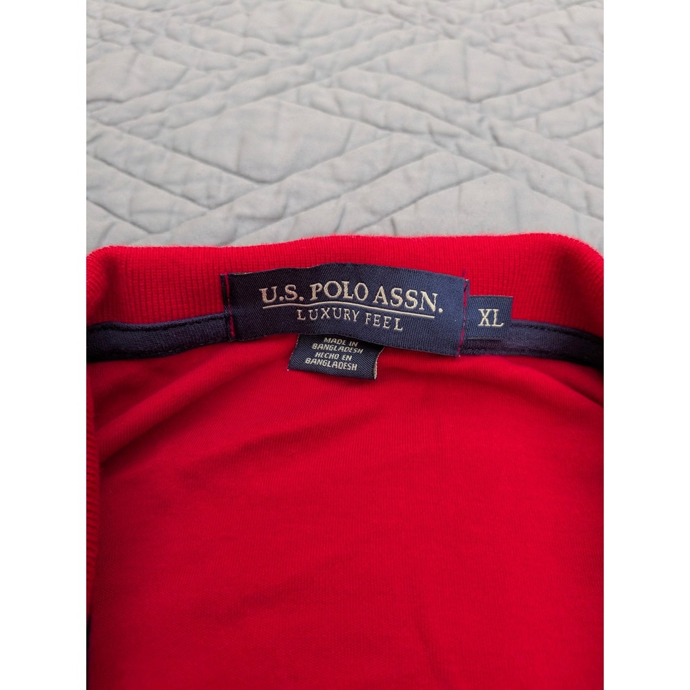 US Polo Assn Red Polo Shirt XL - Picture 3 of 3